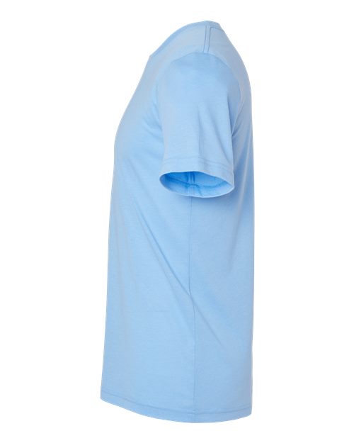 BELLA + CANVAS 3413 Solid Carolina Blue Triblend — direct side