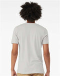 BELLA + CANVAS 3413 Solid Silver Triblend — on model back