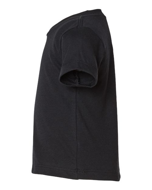 BELLA + CANVAS 3413B Solid Black Triblend — direct side