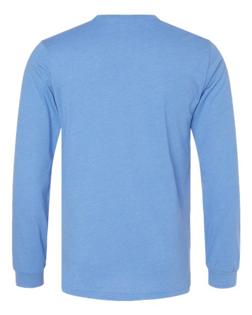 BELLA + CANVAS 3501CVC Heather Carolina Blue — back