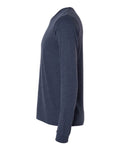 BELLA + CANVAS 3501CVC Heather Midnight Navy — direct side