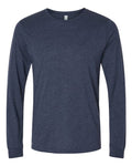 BELLA + CANVAS 3501CVC Heather Midnight Navy — front