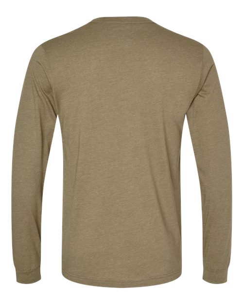 BELLA + CANVAS 3501CVC Heather Olive — back