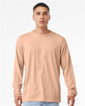 BELLA + CANVAS 3501CVC Heather Peach — on model front