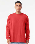 BELLA + CANVAS 3501CVC Heather Red — on model front