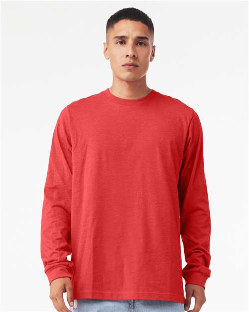 BELLA + CANVAS 3501CVC Heather Red — on model front