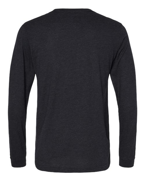 BELLA + CANVAS 3513 Black Heather Triblend — back