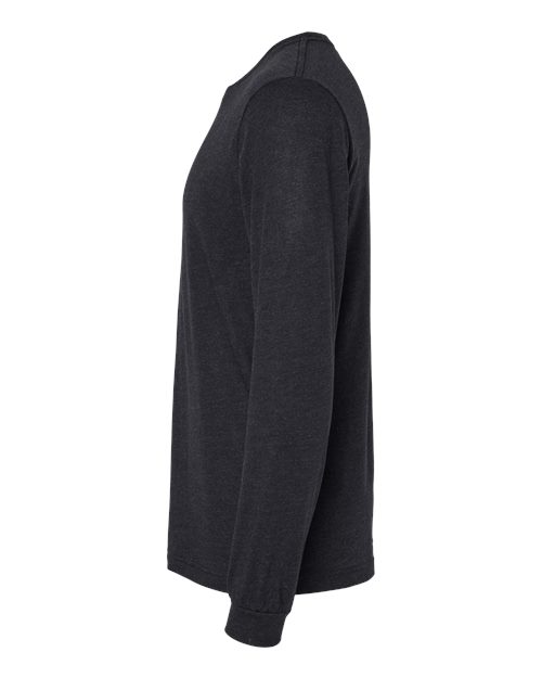 BELLA + CANVAS 3513 Black Heather Triblend — direct side