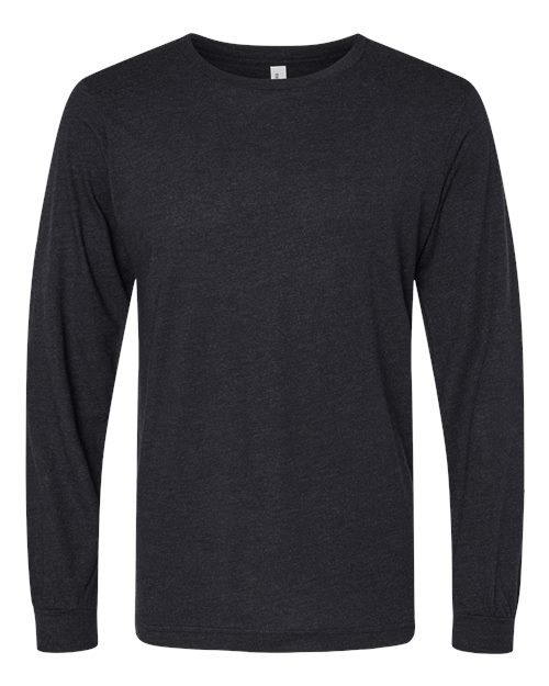 BELLA + CANVAS 3513 Black Heather Triblend — front