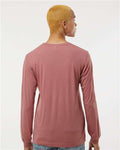 BELLA + CANVAS 3513 Mauve Triblend — on model back