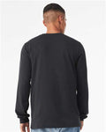 BELLA + CANVAS 3513 Solid Dark Grey Triblend — on model back