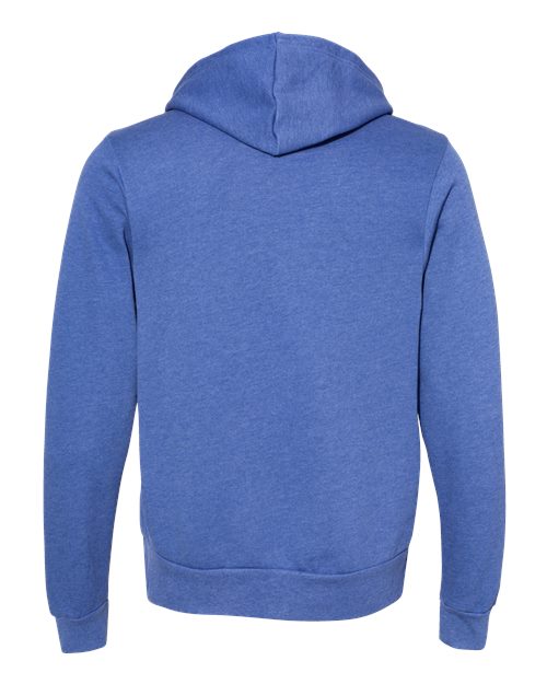 BELLA + CANVAS 3719 Heather Columbia Blue — back