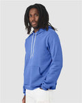BELLA + CANVAS 3719 Heather Columbia Blue — on model side