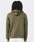 BELLA + CANVAS 3719 Heather Olive — on model back