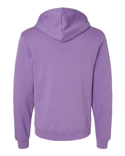 BELLA + CANVAS 3719 Heather Team Purple — back