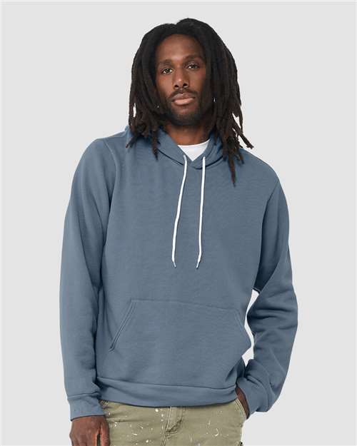 BELLA + CANVAS 3719 Steel Blue — on model front