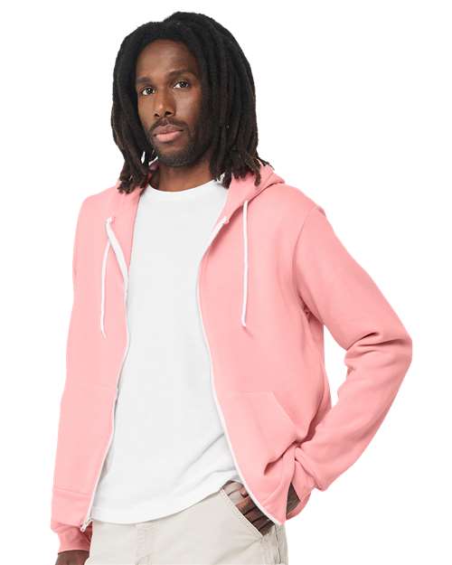 BELLA + CANVAS 3739 Pink — on model side