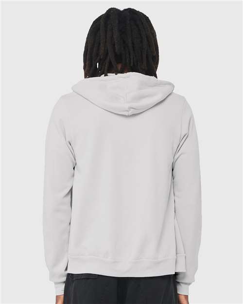BELLA + CANVAS 3739 Silver — on model back