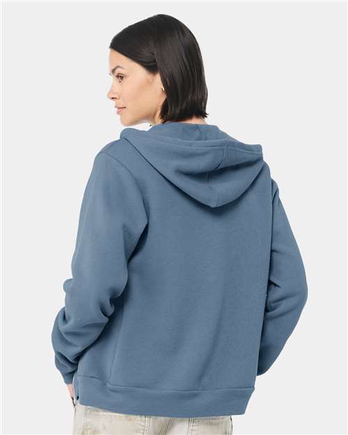 BELLA + CANVAS 3739 Steel Blue — on model back