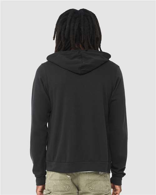 BELLA + CANVAS 3739 Vintage Black — on model back