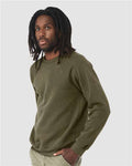 BELLA + CANVAS 3901 Heather Olive — on model side