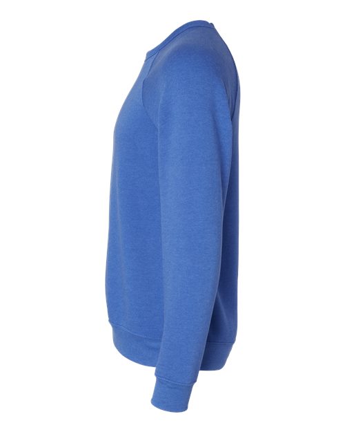 BELLA + CANVAS 3901 Heather True Royal — direct side
