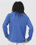 BELLA + CANVAS 3901 Heather True Royal — on model back