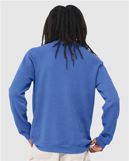 BELLA + CANVAS 3901 Heather True Royal — on model back