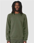BELLA + CANVAS 3901 Military Green — on model front