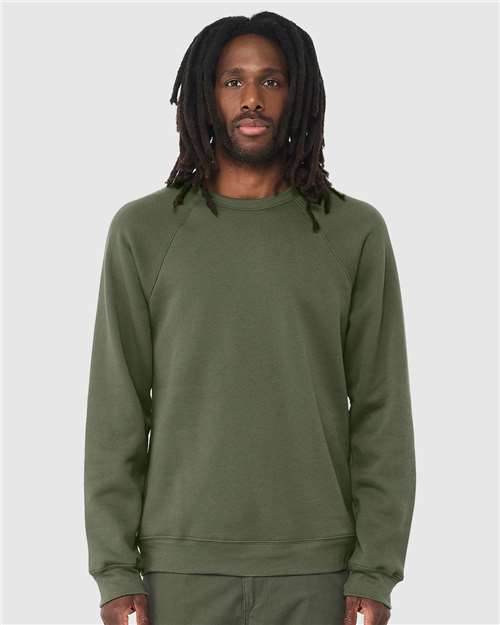 BELLA + CANVAS 3901 Military Green — on model front