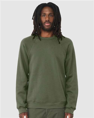 BELLA + CANVAS 3901 Military Green — on model front