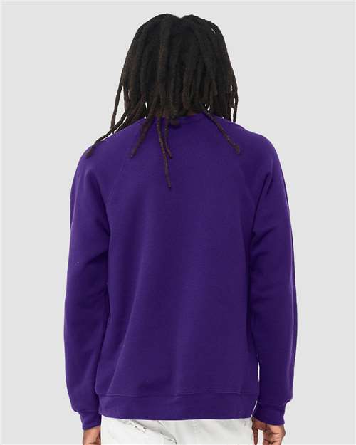 BELLA + CANVAS 3901 Team Purple — on model back