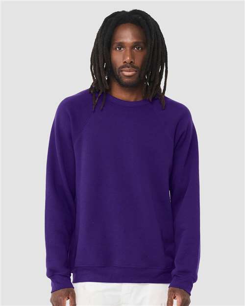 BELLA + CANVAS 3901 Team Purple — on model front
