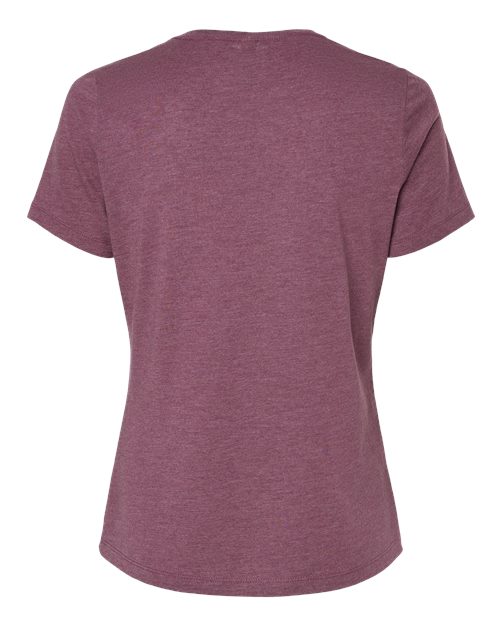 BELLA + CANVAS 6400CVC Heather Maroon — back