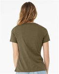 BELLA + CANVAS 6400CVC Heather Olive — on model back