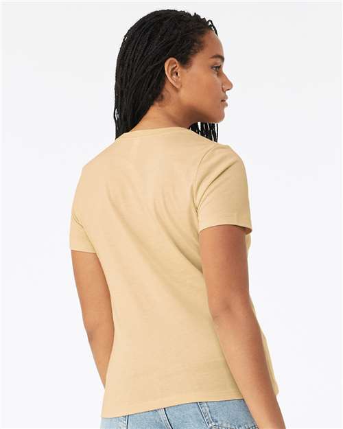 BELLA + CANVAS 6400CVC Heather Soft Cream — on model back
