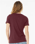 BELLA + CANVAS 6405 Maroon — on model back