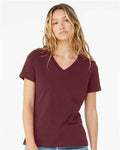 BELLA + CANVAS 6405 Maroon — on model front