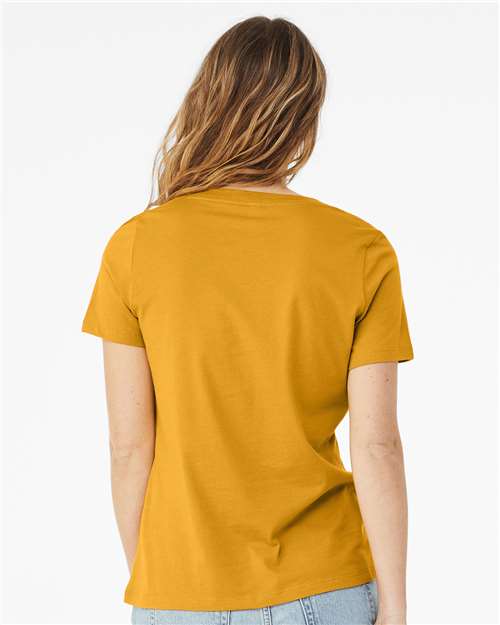 BELLA + CANVAS 6405 Mustard — on model back