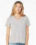BELLA + CANVAS 6405 Silver — on model front