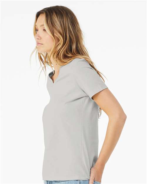 BELLA + CANVAS 6405 Silver — on model side