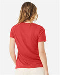 BELLA + CANVAS 6405CVC Heather Red — on model back