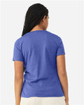 BELLA + CANVAS 6405CVC Heather True Royal — on model back