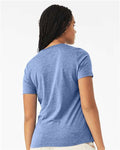 BELLA + CANVAS 6413 Blue Triblend — on model back
