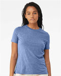BELLA + CANVAS 6413 Blue Triblend — on model front