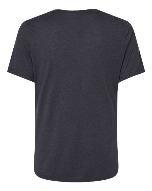 BELLA + CANVAS 6413 Solid Dark Grey Triblend — back
