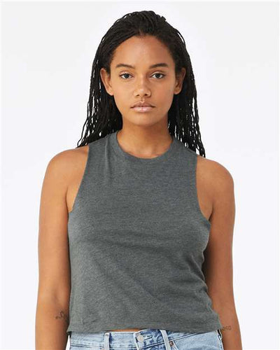 BELLA + CANVAS 6682 Deep Heather — on model front