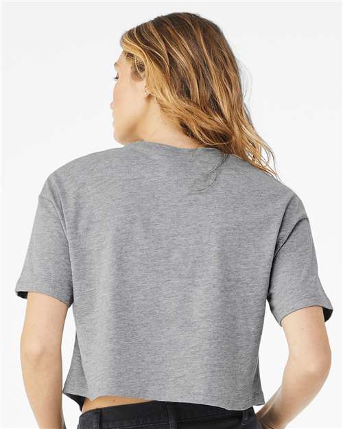 BELLA + CANVAS 6482 Athletic Heather — on model back