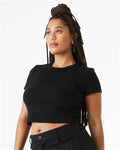 BELLA + CANVAS 1010 Solid Black Blend — on model side