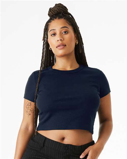 BELLA + CANVAS 1010 Solid Navy Blend — on model front